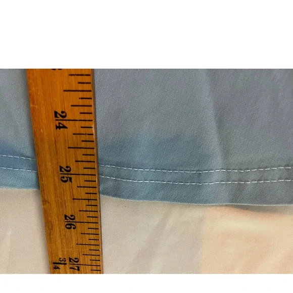 New GownTown Womens 1950s Cape Collar Vintage Swing Stretchy Blue White Dress 2X - Picture 11 of 12